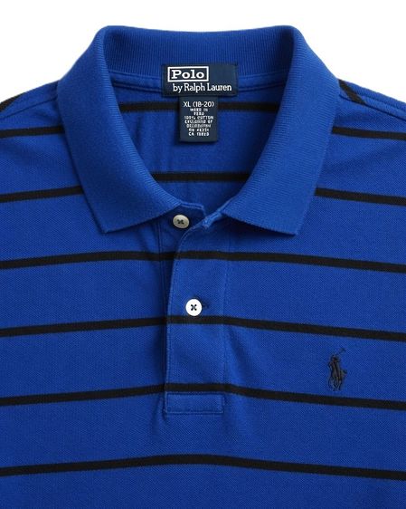 Polo By Ralph Lauren Men's Polo Blue Striped  รูปที่ 4