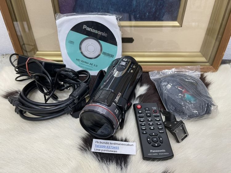 กล้องวีดีโอ panasonic HDC-SD900 อุปกรณ์ครบมีรีโมทพร้อมใช้ 6,500 บาท