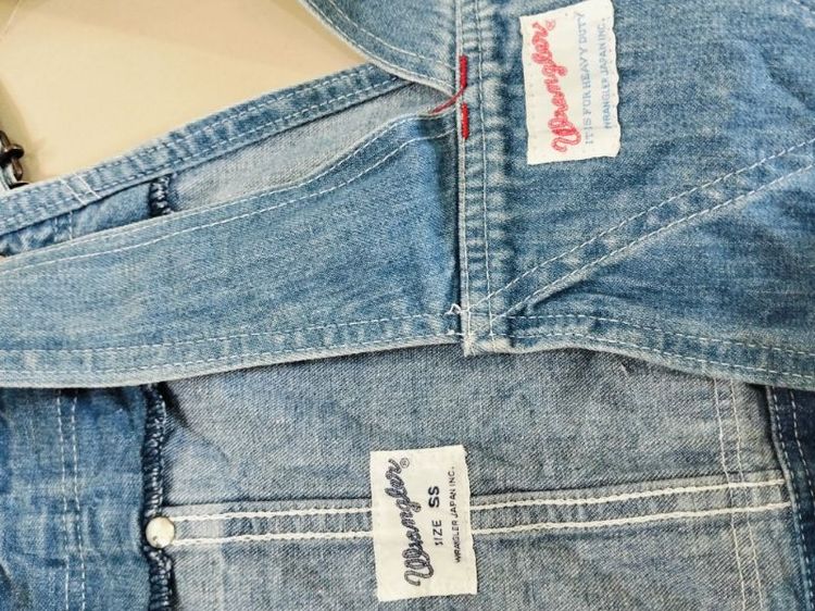 ขอขายกางเกงยีนส์เอี๊ยม Wrangler 70s งานเก่าญี่ปุ่นแท้ ขนาดเอว 30" ความยาวขาวัดใน 31"ความกว้างปลายขา 8.5" รูปที่ 8