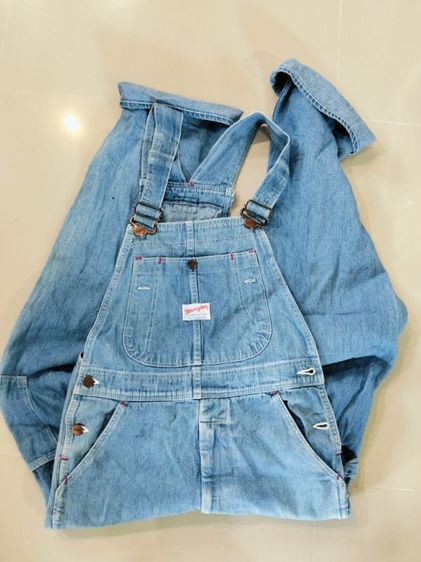 ขอขายกางเกงยีนส์เอี๊ยม Wrangler 70s งานเก่าญี่ปุ่นแท้ ขนาดเอว 30" ความยาวขาวัดใน 31"ความกว้างปลายขา 8.5" รูปที่ 9