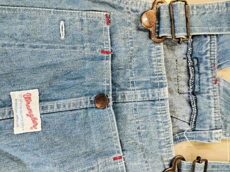 ขอขายกางเกงยีนส์เอี๊ยม Wrangler 70s งานเก่าญี่ปุ่นแท้ ขนาดเอว 30" ความยาวขาวัดใน 31"ความกว้างปลายขา 8.5" รูปที่ 4