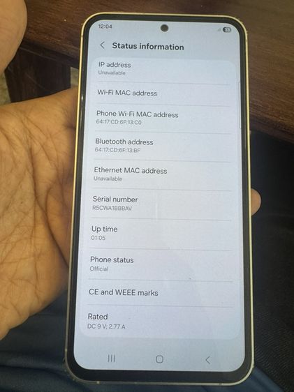 ขาย Samsung s23fe ram8 rom56g ไม่มีรอยใช้งานปกติ สภาพ สวย  ตำหนิ ปลดล็อครายเดือนมาแล้ว ห้ามรีเซต้อง นัดรับ กทม ราคา 3900 บาท รูปที่ 7
