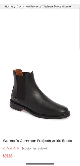 รองเท้าบู๊ทหนังแท้ Common Projects Sz.37eu23cm Made in Italy สีดำ ของใหม่เกือบหมื่น สภาพสวย รูปที่ 14