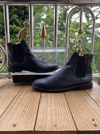 รองเท้าบู๊ทหนังแท้ Common Projects Sz.37eu23cm Made in Italy สีดำ ของใหม่เกือบหมื่น สภาพสวย รูปที่ 8