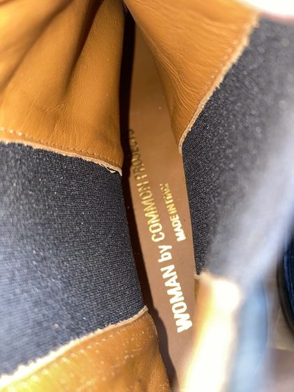 รองเท้าบู๊ทหนังแท้ Common Projects Sz.37eu23cm Made in Italy สีดำ ของใหม่เกือบหมื่น สภาพสวย รูปที่ 13