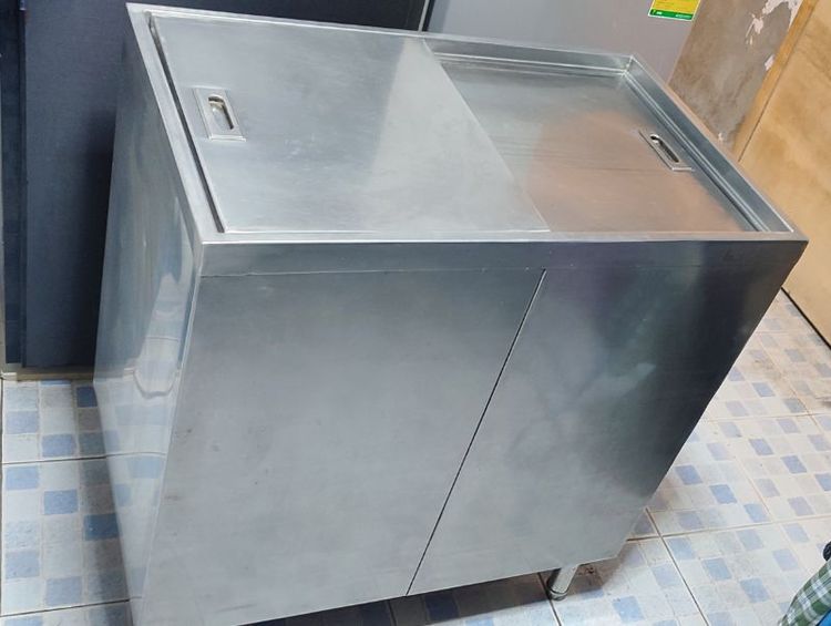 ขายถังน้ำแข็งสแตนเลส 304 ขนาด 50*80 สูง 87 ซม.