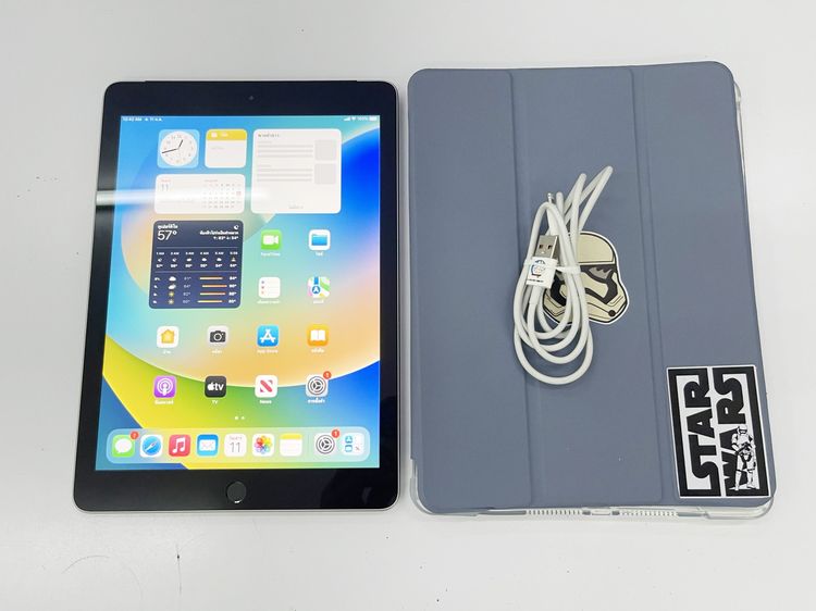 Apple Ipad Gen 5 ใส่ซิมได้ 32 GB สภาพสวย สแกนได้ แบตนาน ไม่เคยซ่อม ราคาถูกใจ