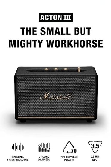 ลำโพงบลูทูธ Marshall ACTION III ของแท้ รูปที่ 2