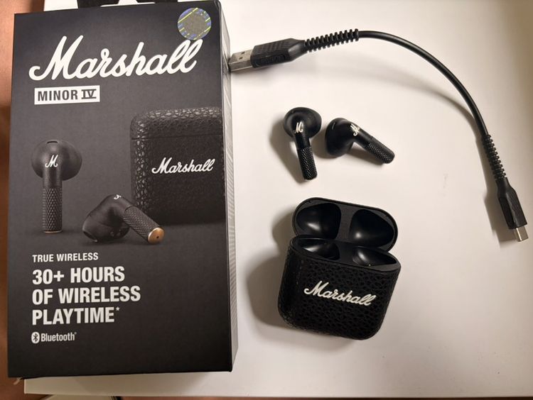 🎧 Marshall Minor IV Black ของแท้ สภาพสวย พร้อมใช้งาน รูปที่ 2