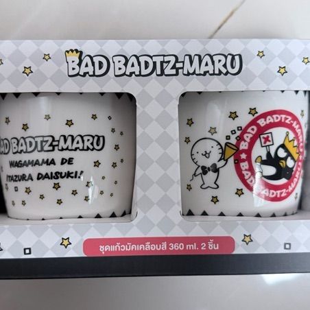 LEMONY Sanrio Bad badtz-Maru Color coated mug 360 mlแก้วมัคเคลือบสี ขนาด 360 มล.