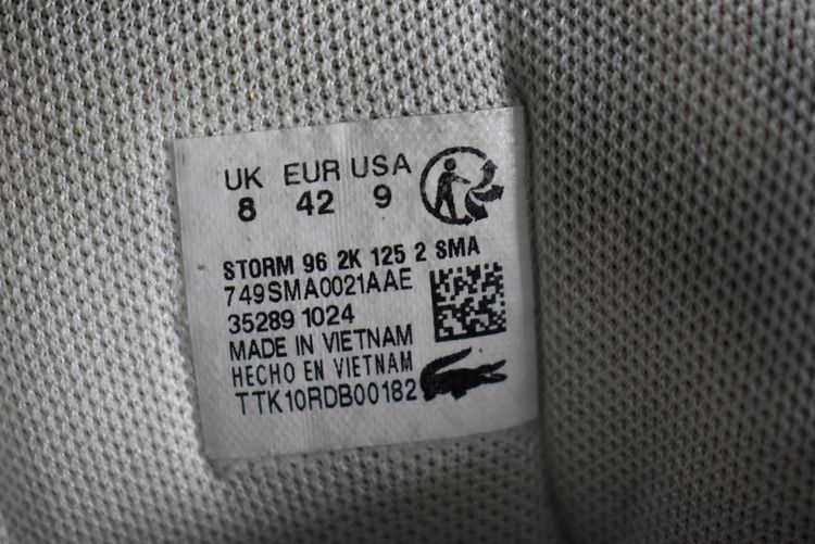ส่งฟรี รองเท้า Lacoste Storm 96 2K (2024) มือสอง ของแท้ Size 42 ความยาว 26.5 ซม. รูปที่ 11