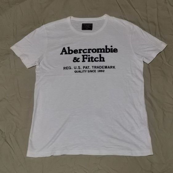 เสื้อยืด Abercrombie & Fitch สีขาว รูปที่ 2