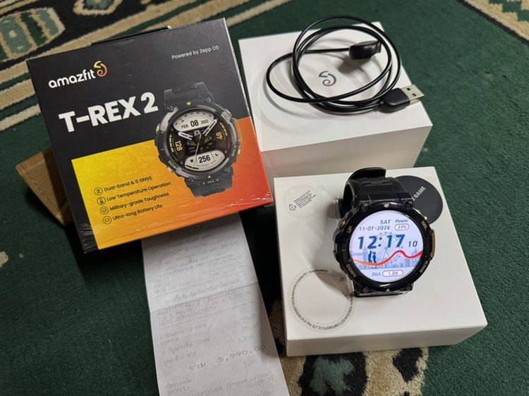 ดำ Amazfit T-Rex2