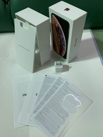 กล่องเปล่า iphone xs พร้อมคู่มือครบ มีสติกเกอร์แอปเปิล แถมหัวชาร์จของแท้จากกล่อง ขนาด 5v 1A รูปที่ 2