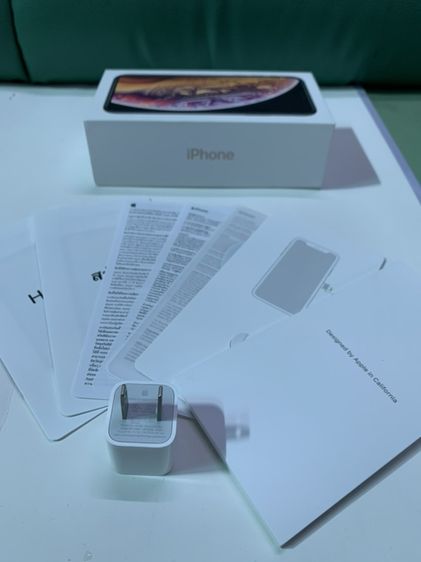 กล่องเปล่า iphone xs พร้อมคู่มือครบ มีสติกเกอร์แอปเปิล แถมหัวชาร์จของแท้จากกล่อง ขนาด 5v 1A รูปที่ 6