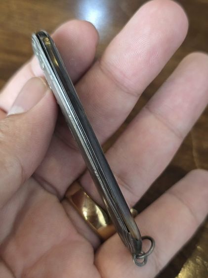 หวีพกพาโบราณ (Antique Pocket Comb) ปลอกเงินแท้ ลวดลายดอกไม้หรือเถาวัลย์สไตล์อาร์ตนูโว รูปที่ 8