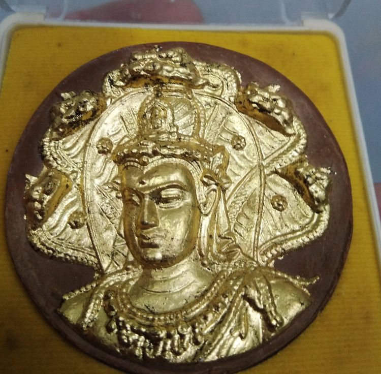75415-พระเทวราชโพธิสัตว์ จตุคามรามเทพ รุ่นราชันย์ดำ เทาวภิเษก ณ ศาลหลักเมืองนครศรีธรรมราช เนื้อผงผสมดินลงสี ปี 2550 ขนาด 5.5 ซม รูปที่ 6