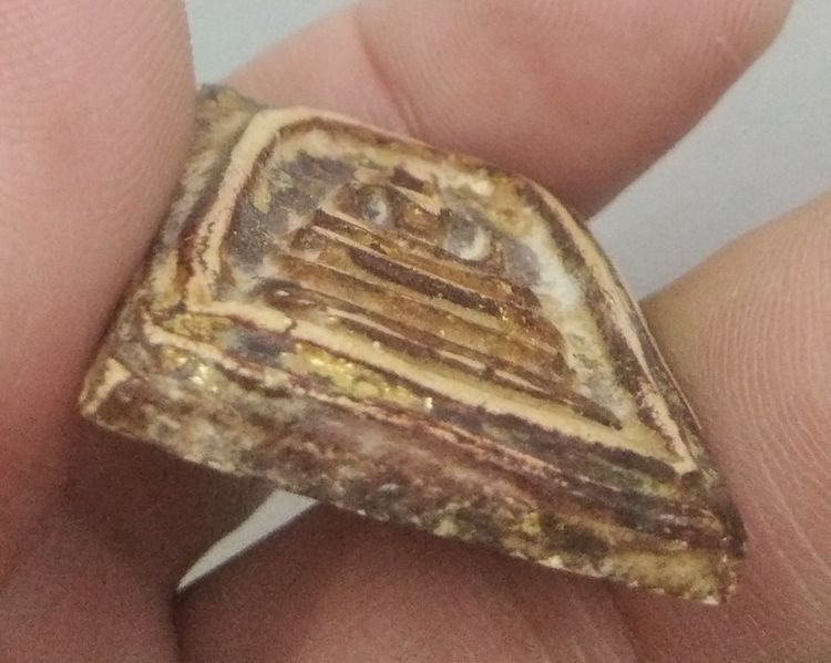 75418-พระสมเด็จเนื้อผงทาชาด ลงรักเก่า รูปที่ 7