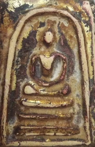 75418-พระสมเด็จเนื้อผงทาชาด ลงรักเก่า