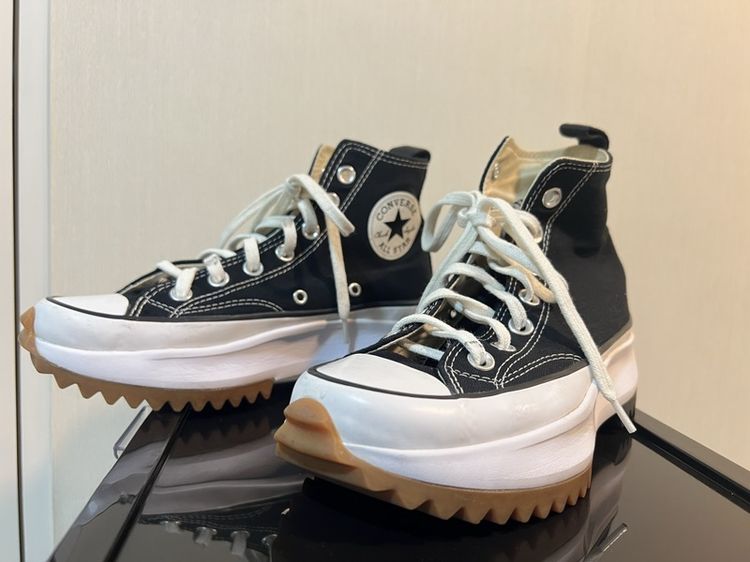 รองเท้าผ้าใบ ผ้า UK 5.5 | EU 38 2/3 | US 7 รองเท้า Converse รุ่น Run Star Hike Hi สีดำ โ