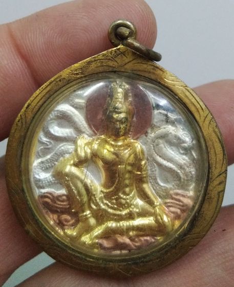 75423-จตุคามรามเทพ เนื้อสามกษัตริย์ เลี่ยมกรอบเดิมๆ ขนาดเส้นผ่าศูนย์กลาง 1.5 นิ้ว รูปที่ 14