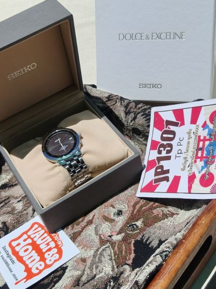 💎⌚💼 Vintage JDM Seiko Dolce Solar Radio Wave Control 7B32-OAAO Dress Watch with Box รับประกันแท้