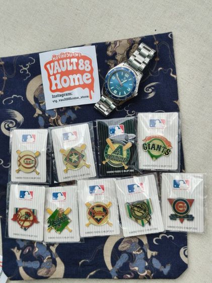 ⌚⚾Vintage 2006 MLB LA Dodgers Watch by Citizen CBM + 10pcs MLB Pins Set  นาฬิกาพร้อมเข็มกลัด 10 ชิ้น MLB แท้ รูปที่ 12