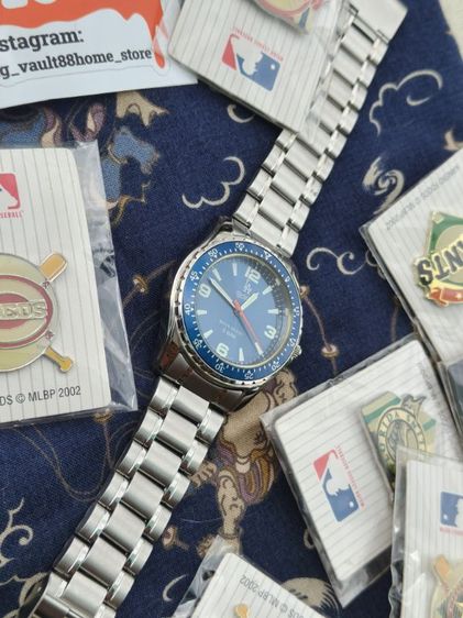 ⌚⚾Vintage 2006 MLB LA Dodgers Watch by Citizen CBM + 10pcs MLB Pins Set  นาฬิกาพร้อมเข็มกลัด 10 ชิ้น MLB แท้ รูปที่ 10