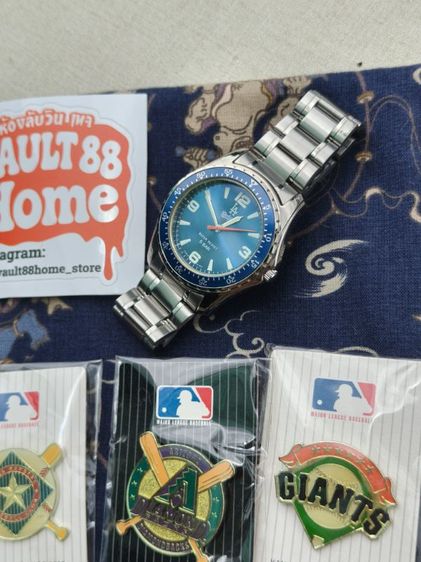 ⌚⚾Vintage 2006 MLB LA Dodgers Watch by Citizen CBM + 10pcs MLB Pins Set  นาฬิกาพร้อมเข็มกลัด 10 ชิ้น MLB แท้ รูปที่ 9