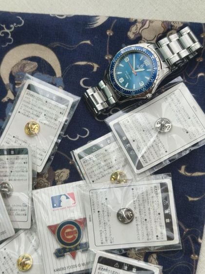 ⌚⚾Vintage 2006 MLB LA Dodgers Watch by Citizen CBM + 10pcs MLB Pins Set  นาฬิกาพร้อมเข็มกลัด 10 ชิ้น MLB แท้ รูปที่ 11