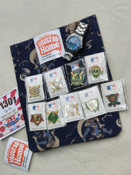 ⌚⚾Vintage 2006 MLB LA Dodgers Watch by Citizen CBM + 10pcs MLB Pins Set  นาฬิกาพร้อมเข็มกลัด 10 ชิ้น MLB แท้ รูปที่ 8