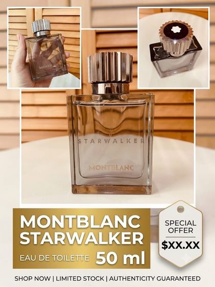 อื่นๆ ชาย น้ำหอมMontblanc Starwalker Eau de Toilette 50ml (No Box) แท้ 💯