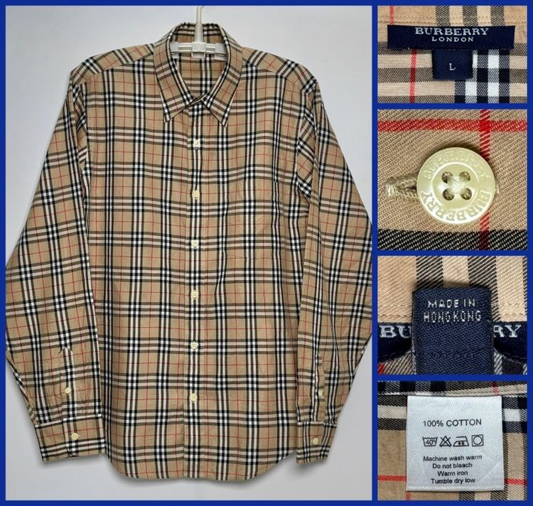 ⚠️ของใหม่‼️เสื้อเชิ้ต BURBERRY  ลายสก๊อต SIGNATURE