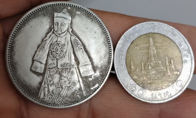 75449-เหรียญต่างประเทศเพื่อการสะสม เหรียญ จักรพรรดิ์จีน จักรพรรดิ์เด็ก หลังมังกร ขนาดเส้นผ่าศูนย์กลางประมาณ 3.3 ซม ไม่ทราบเนื้อ รูปที่ 4