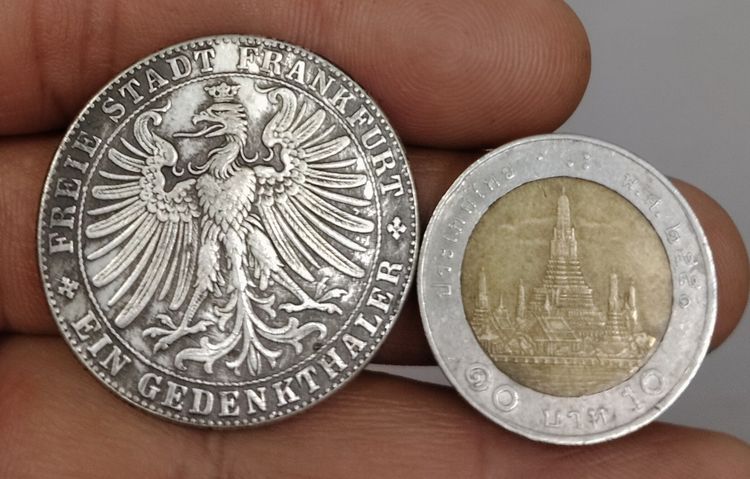 75461-เหรียญต่างประเทศเพื่อการสะสมประเทศเยอรมัน หลังอินทรีย์ ขนาดเส้นผ่าศูนย์กลางประมาณ 3.2 ซม ไม่ทราบเนื้อ รูปที่ 10