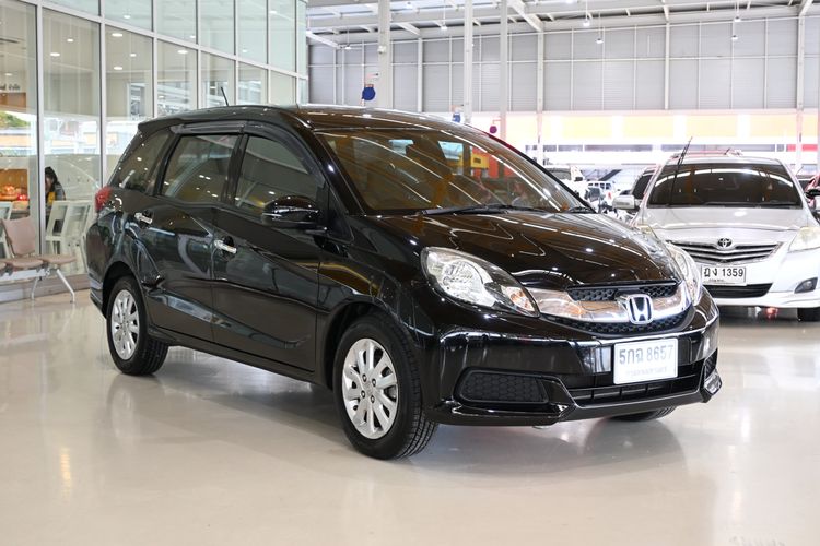 Honda Mobilio 2015 1.5 V Sedan เบนซิน ไม่ติดแก๊ส เกียร์อัตโนมัติ ดำ รูปที่ 3
