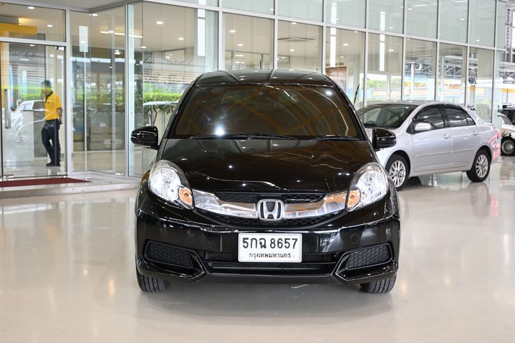 Honda Mobilio 2015 1.5 V Sedan เบนซิน ไม่ติดแก๊ส เกียร์อัตโนมัติ ดำ รูปที่ 2