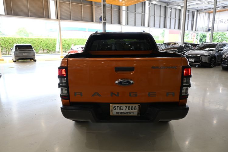 Ford Ranger 2017 2.2 Hi-Rider Wildtrak Pickup ดีเซล ไม่ติดแก๊ส เกียร์อัตโนมัติ ส้ม รูปที่ 4