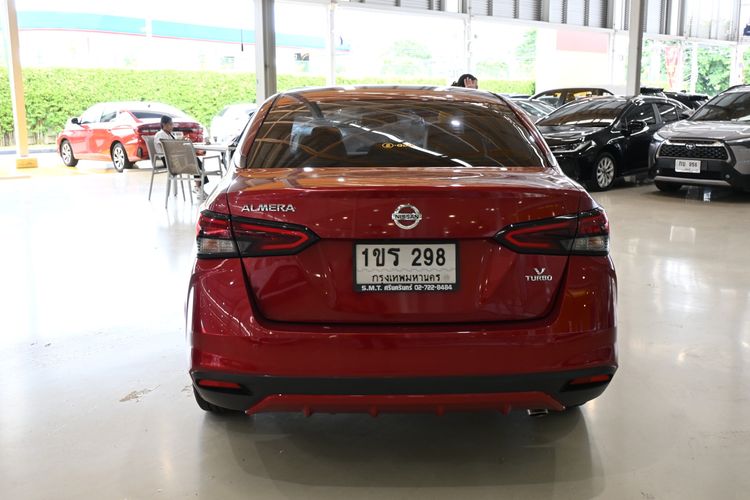 Nissan Almera 2020 1.0 V Sedan เบนซิน ไม่ติดแก๊ส เกียร์อัตโนมัติ แดง รูปที่ 4