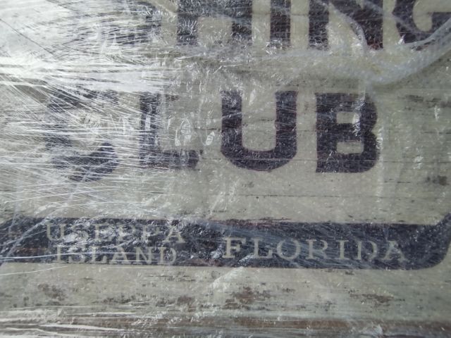 อื่นๆ Vintage Style Izaak Walton Fishing Club USEPPA Island Florida Metal Sign ป้ายตกแต่งสไตล์วินเทจ ขนาด 115 × 85 ซม