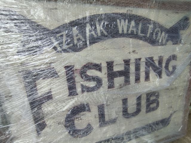 Vintage Style Izaak Walton Fishing Club USEPPA Island Florida Metal Sign ป้ายตกแต่งสไตล์วินเทจ ขนาด 115 × 85 ซม รูปที่ 2