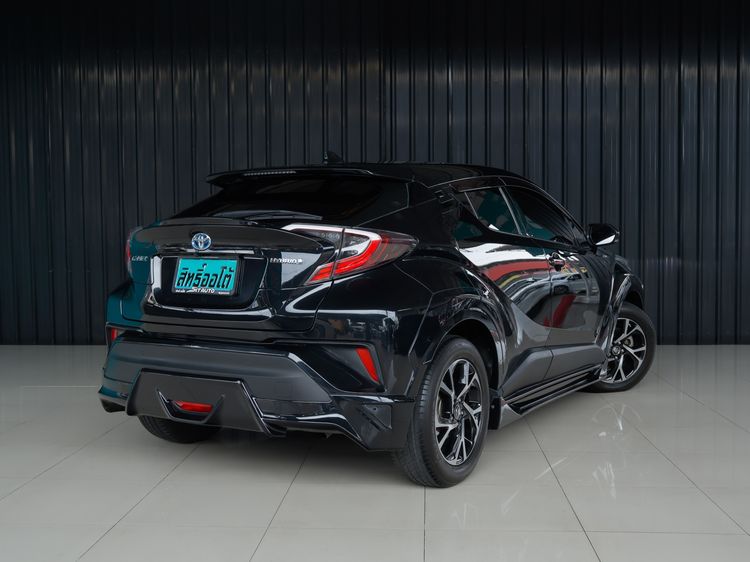 Toyota C-HR 2018 1.8 Hybrid Hi Utility-car ไฮบริด ไม่ติดแก๊ส เกียร์อัตโนมัติ ดำ รูปที่ 4