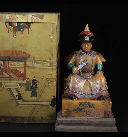 ✨รูปปั้นนี้เป็นงานแกะสลักหินโส่วซาน