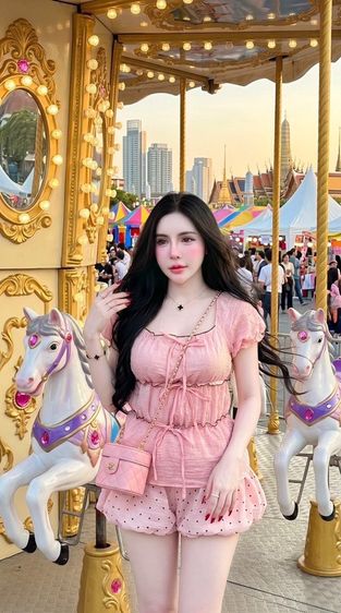 อื่นๆ อื่นๆ M ชมพู แขนสั้น 🌈 พร้อมส่ง! เซ็ต 2 ชิ้น เสื้อ+กางเกง งานจริงตามภาพเลยน้า ทรงสวย ใส่แล้วขับผิวมากกก🚨