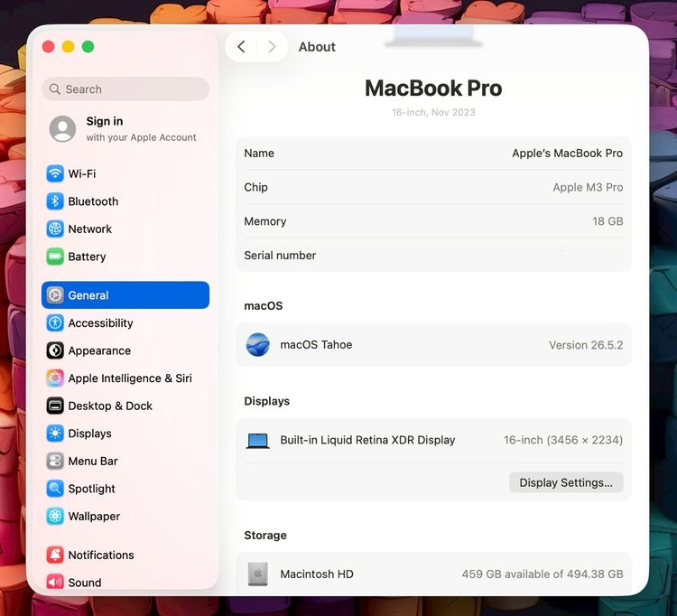 MacBook Pro 16-inch M3 Pro 2023 Ram18GB SSD512GB Space Black  รูปที่ 12