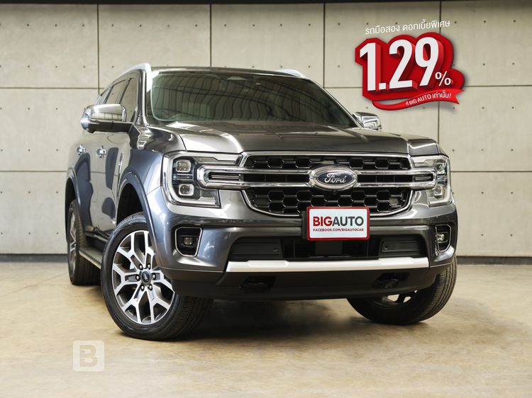 รถ Ford Everest 2.0 Bi-Turbo Titanium+ 4WD สี เทา