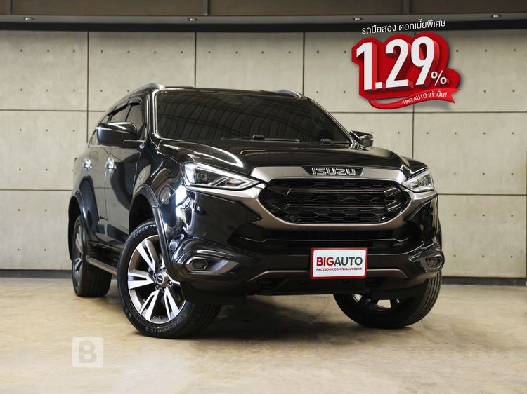 Isuzu MU-X 2023 3.0 Elegant 2WD Utility-car ดีเซล ไม่ติดแก๊ส เกียร์อัตโนมัติ ดำ