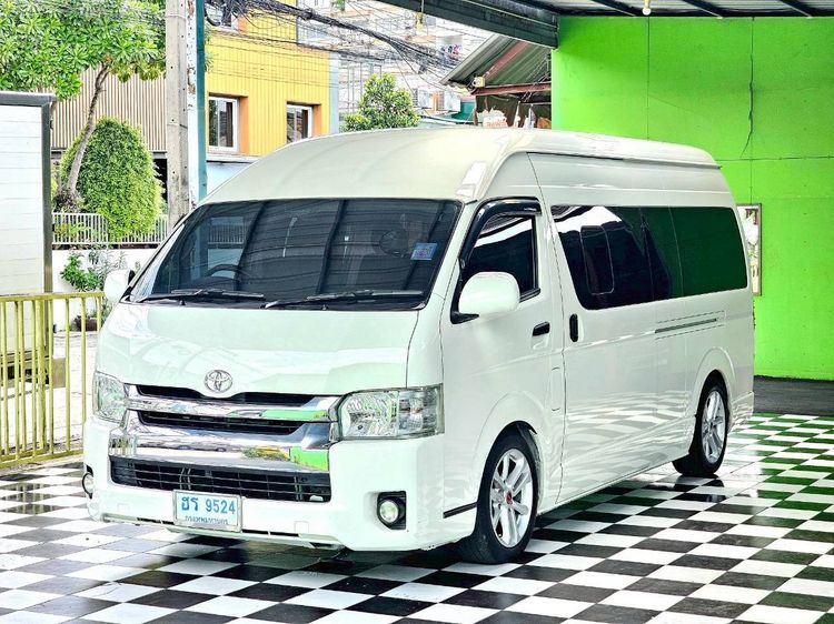 Toyota Commuter 2014 3.0 Van ดีเซล ไม่ติดแก๊ส เกียร์ธรรมดา ขาว รูปที่ 2
