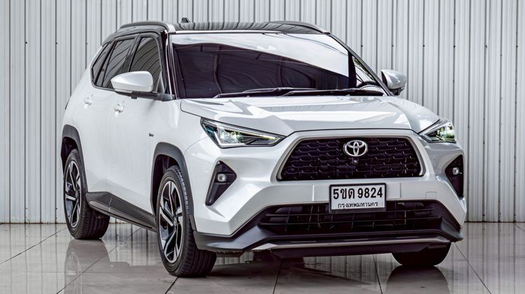 รถ Toyota Yaris Cross 1.5 HEV Premium Luxury สี ขาว