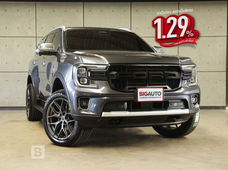 รถ Ford Everest 2.0 Bi-Turbo Titanium+ 4WD สี เทา
